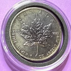 Toned 1 oz 1989 Canada Elizabeth II 5 Dollars Silver Maple Leaf 9999 Silver Coin