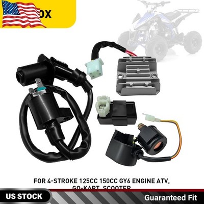 Ignition Coil CDI Regulator Rectifier Solenoid Relay For 4-stroke 50cc-150cc GY6