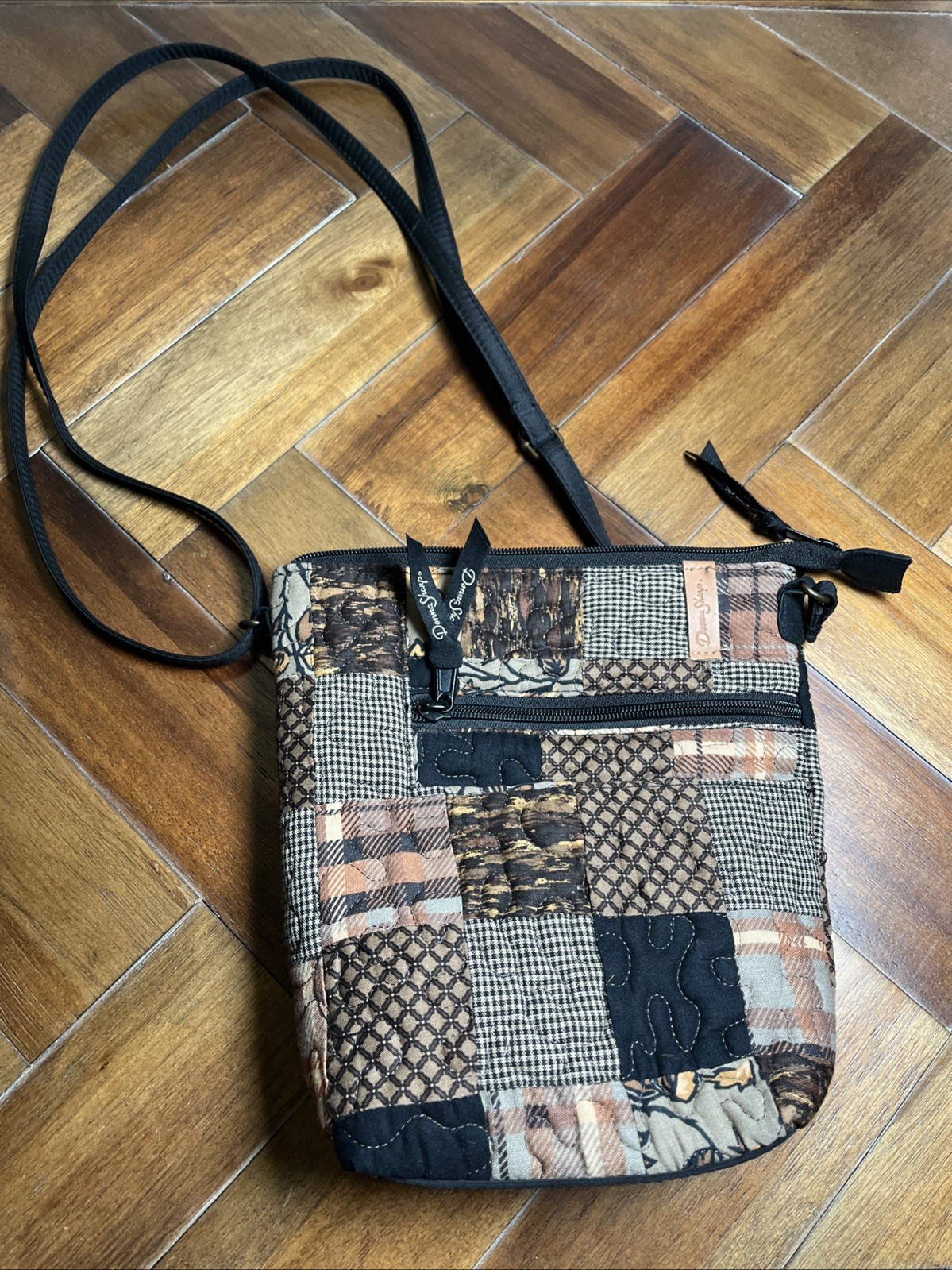 Donna Sharp quilted patchwork shoulder Bag purse … - image 1