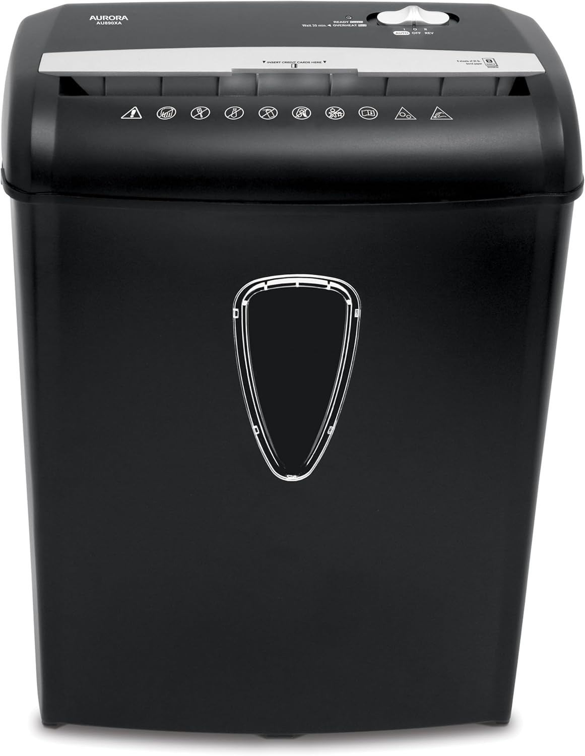 Aurora AU890XA 8-Sheet Crosscut Paper and Credit Card Shredd