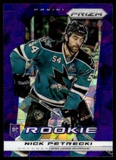 2013-14 Panini Prizm Prizms Purple Nick Petrecki Rookie San Jose Sharks #280