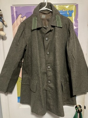 Vintage 1941 Swedish greatcoat. Size large. Some small holes.