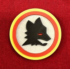 Roma Calamita Lupetto As Roma – Orgoglio Giallorosso Calamita rotonda di 5.5 Cm