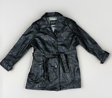 Wilsons Black Leather Experts Jacket Women XL Thinsulate Ultra Removeable Liner