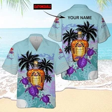 Personalized Crown Royal Turtles Palm Tree All Over Print 3d Aloha Summer Beach
