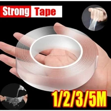 1 ROLLS 20'x1"x.5mm NANO TAPE Double Sided Removable Mounting Adhesive Traceless
