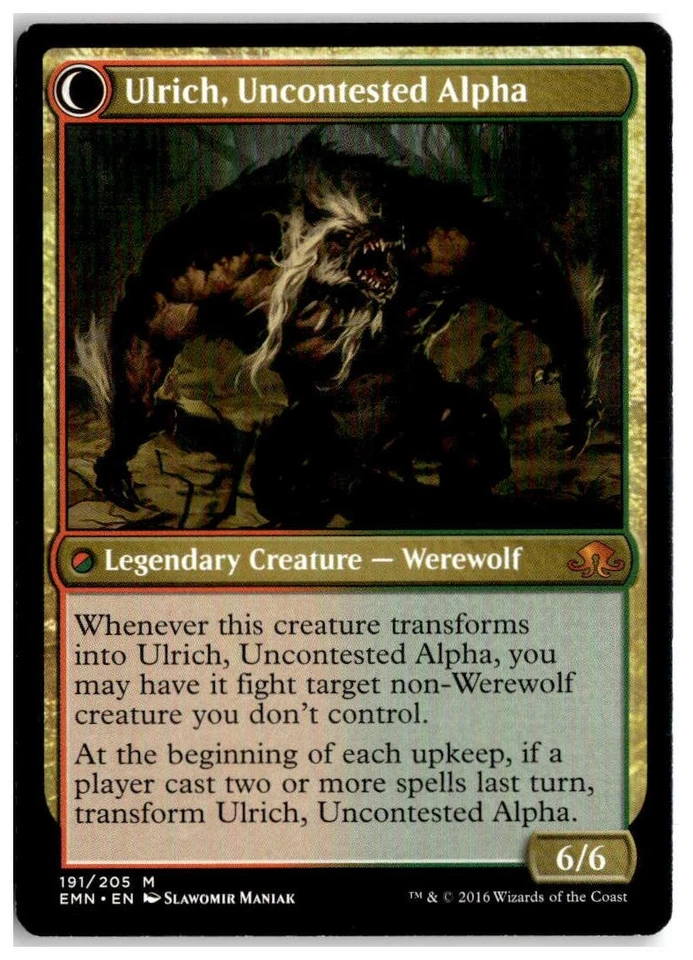 MTG Ulrich of the Krallenhorde - Eldritch Moon Moderately Played English - Image 2 of 2