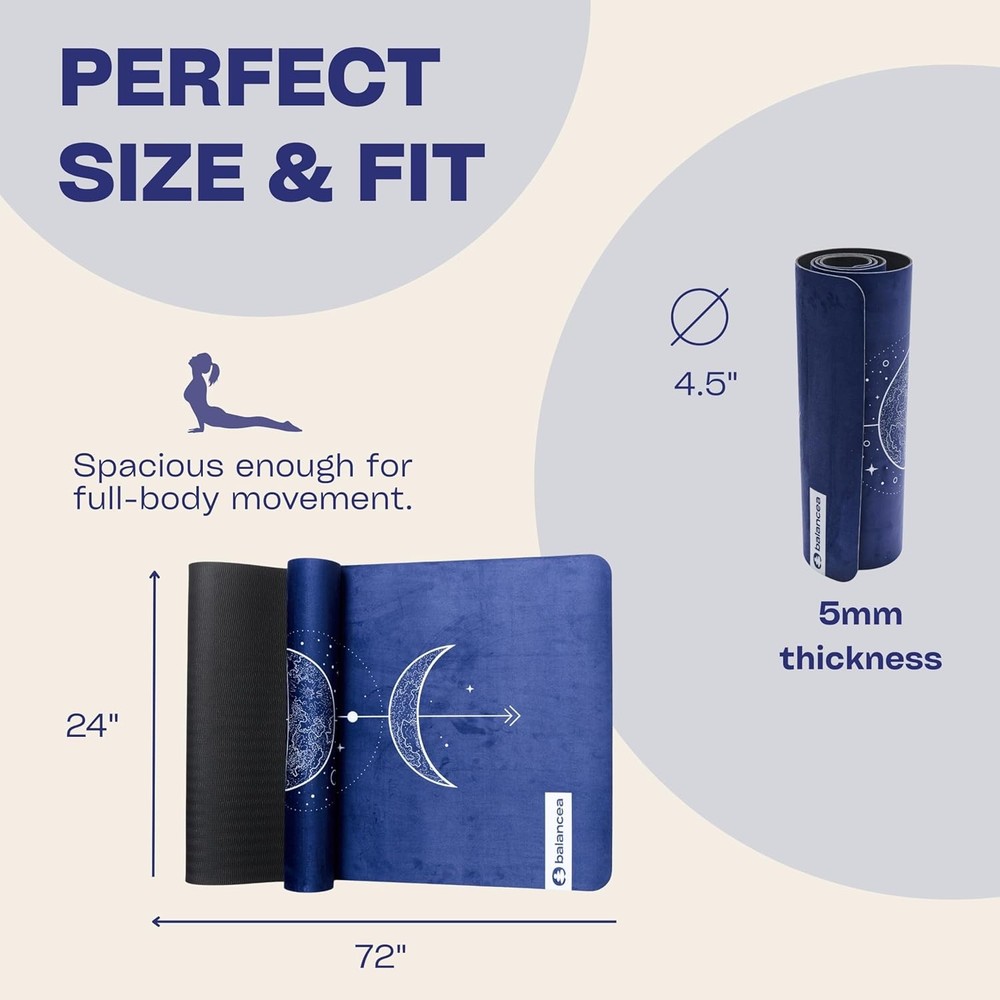 5mm Non-Slip Eco-Friendly Yoga Mat for Home Fitness & Exercise