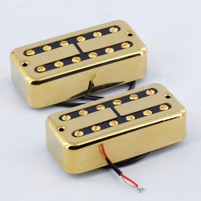 FLEOR Alnico II  FT  Style Electric Guitar Gold Neck+Bridge Humbucker Pickup Set