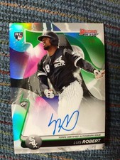 2020 BOWMANS BEST LUIS ROBERT GREEN REFRACTOR AUTO RC #17/99 WHITE SOX PHENOM