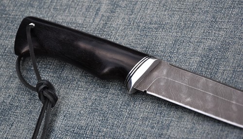 Damaszener Stahl Damast Outdoor JagdMesser Nazarov Knives Handarbeit HRC62 Вепрь - Bild 7 von 11