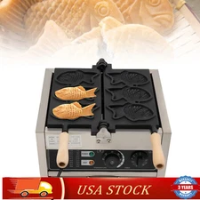 Non-stick Electric Taiyaki Maker Waffle Maker Machine Fish Baker Machine HOT