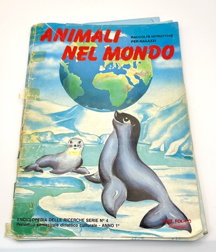 Animali Nel Mondo Fol Bo 1989 Album Figurine Incompleto Rottame Da Recupero
