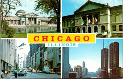 Multiple Views of Chicago Illinois Vintage Postcard Unused  C13