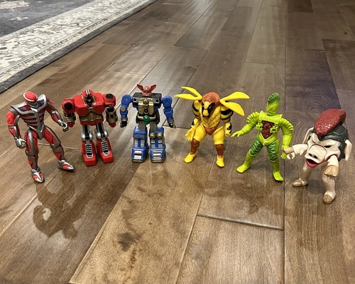 VINTAGE 90’s Bandai Power Rangers Lot of 6 Aliens, Zords