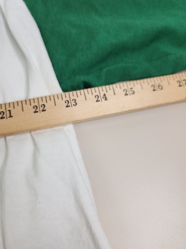 Vtg MLB Genuine Merchandise Chicago Cubs 2XL Long Sleeve Shirt Green White - Picture 6 of 12