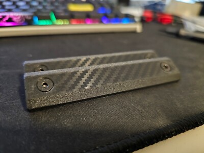 mlok rail cover carbon fiber 2 slot length hardware included set of 2 for m-lock