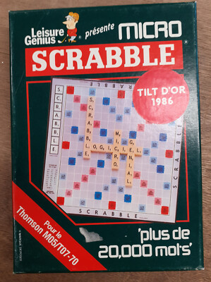 Jeu Micro Scrabble Pour Thomson MO5 MO6 TO7/70 TO8 TO9 - Version K7, Très Bon état, Origine France