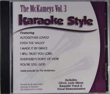 The McKameys Volume 3 Christian Karaoke Style NEW CD G Daywind 6 Songs