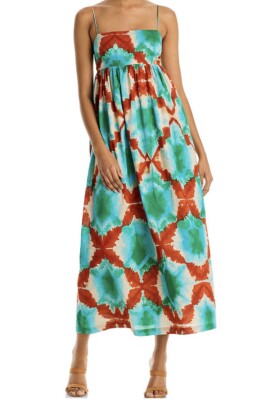 lucille maxi dress in green Show Me Your Mumu Lucille Mini Dress in Orange, Pink
