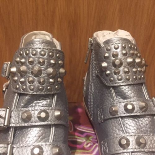 Sneakers alte ASH FROG in pelle e borchie argento - UK 10 /EU 29/US 11 - £ 119 - Foto 3 di 7