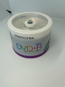 Memorex Dvd Plus R 16x 4 7gb 50 Pack Spindle Blank Discs Dvd R Media Disks New Ebay
