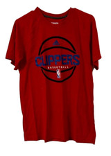 Adidas Climacool Men's LA Clippers Pre-Game Graphic Ultimate Tee, Red, Medium