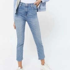 BDG Urban Outfitters Cropped Girlfriend Jeans Womens SZ 27 High Rise Denim Blue