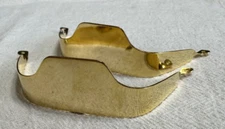 ALM-107-PTG Cowboy Boot Tip - Gold Plated - Plain Design - Square Toe