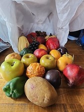 Lot 24 Mixed Fruit And Vegetables Artificial Faux Fake Decoration Display