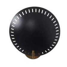 Vintage Inspired Single Light Brass Disk Shade Wall Sconce Beside Wall Lamp