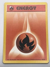 Pokémon TCG Fire Energy Base Set 98/102 Regular WOTC Near Mint Condition