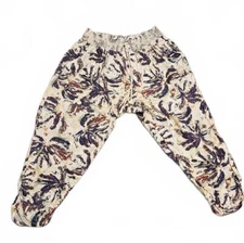 American Original Rewash Brand Cropped Pants  Tropical Print  Size XL
