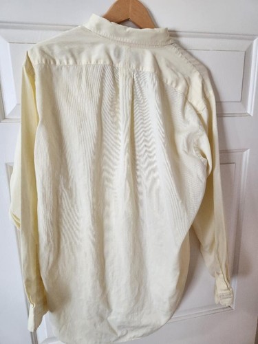 Ralph Lauren Polo Dress Shirt Mens Adult 16 34/35 Yellow Button Down long sleeve - Picture 4 of 5