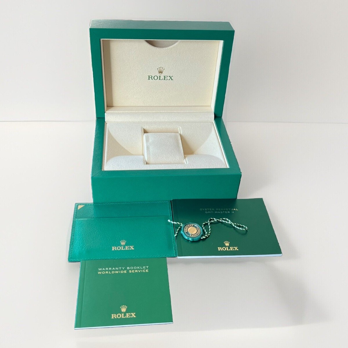 7【美品】ロレックス箱のみ （タグ・冊子）39139.04 OYSTER M Authentic ROLEX Watch Box OYSTER M + Card Holder DATEJUST