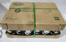 Master Flow 3 in. 90 Deg. Round Adjustable Elbow (Case of 24) B90E3