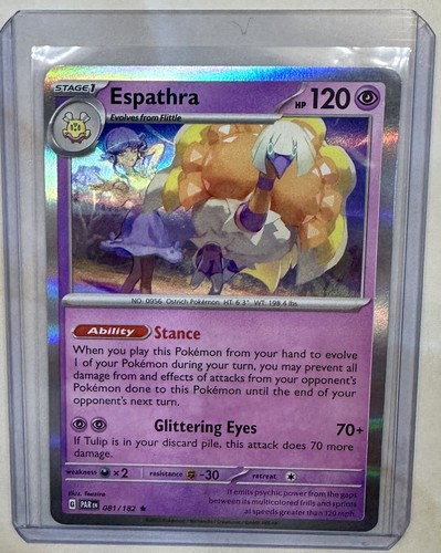 Pokemon TCG - Holo Espathra 81/182 - Paradox Rift 2023 Rare
