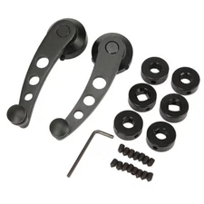 4.5" Universal Aluminum Manual Billet Window Crank Handle Winder Set
