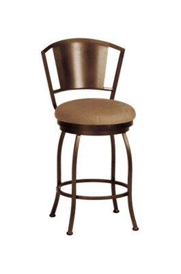 Tempo Furniture Brazilia Swivel Barstool Bar Stool w/ Back (Custom-Made in USA)