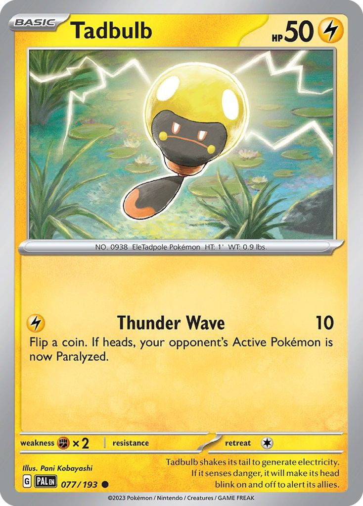 Tadbulb 77/193 Common | Paldea Evolved | Pokemon Card