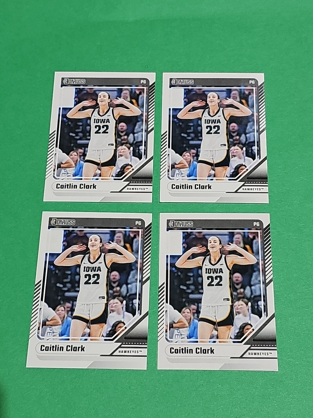 💎 Lot Of 4 Caitlin Clark Rookie 2024 Panini Donruss Iowa Hawkeyes Cards # 13
