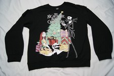 official nightmare before christmas girl's L large 11-13 sweatshirt jack sally
