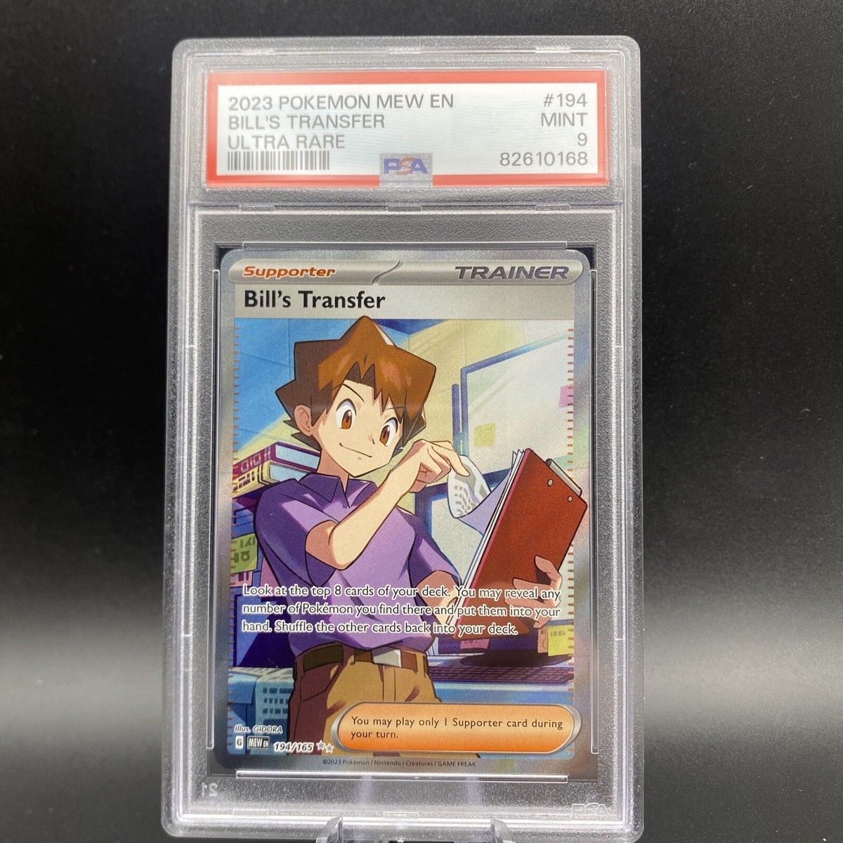 PSA 9 Pokémon TCG Bill's Transfer Scarlet & Violet - 151 194/165