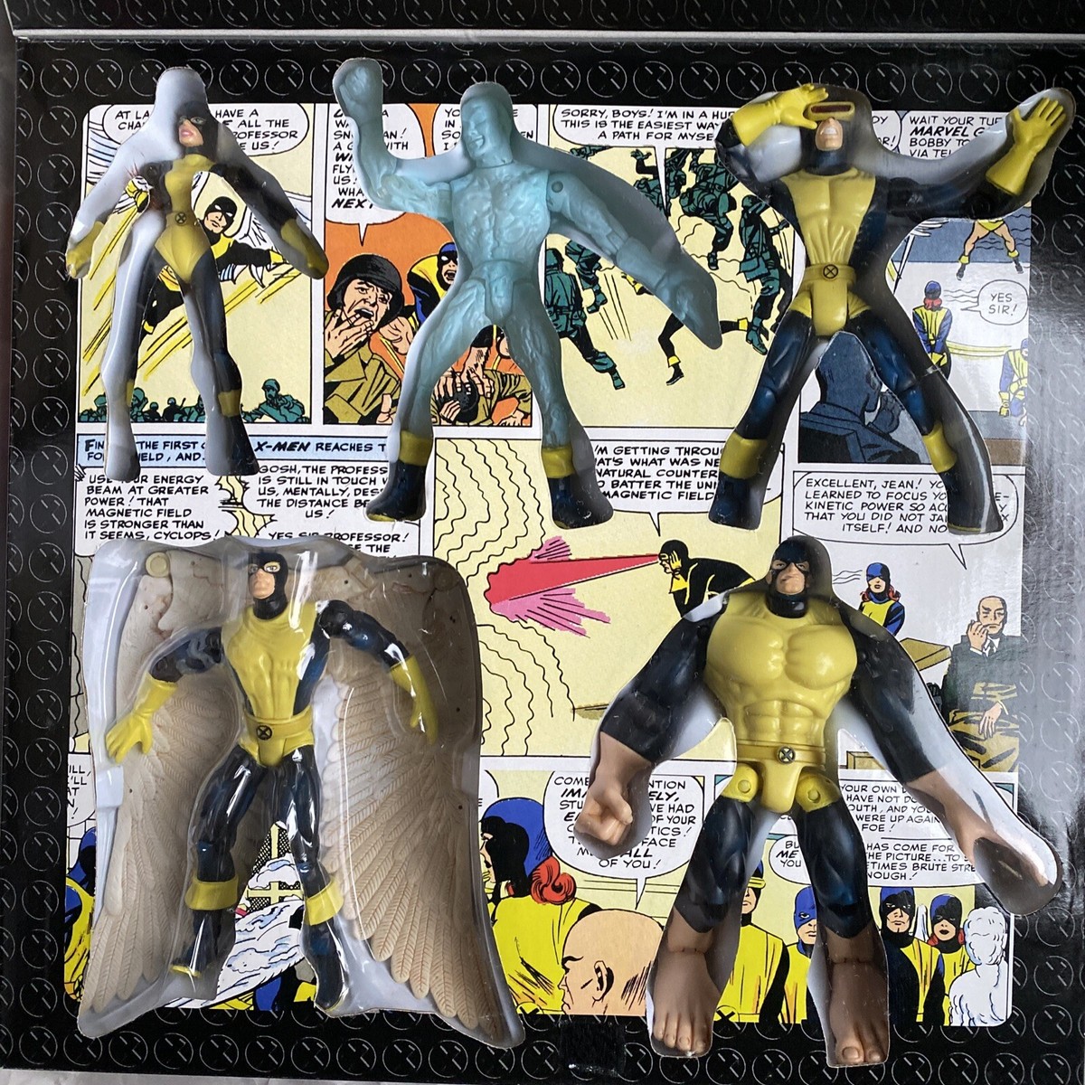 X-MEN フィギュア 90s ボックス セット アメトイ アメコミ トイビズ 1990's Toybiz Marvel X-Men & Sentinel & Iron Man Action