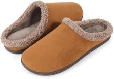 Men's Memory Foam Slippers Cozy Knit House Shoes with Soft Sole Sizes 7-8 (US)