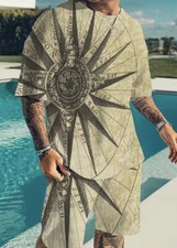 New Men's Summer Outfit 2-Piece. Large But Fits Like an XL. Fast Shipping