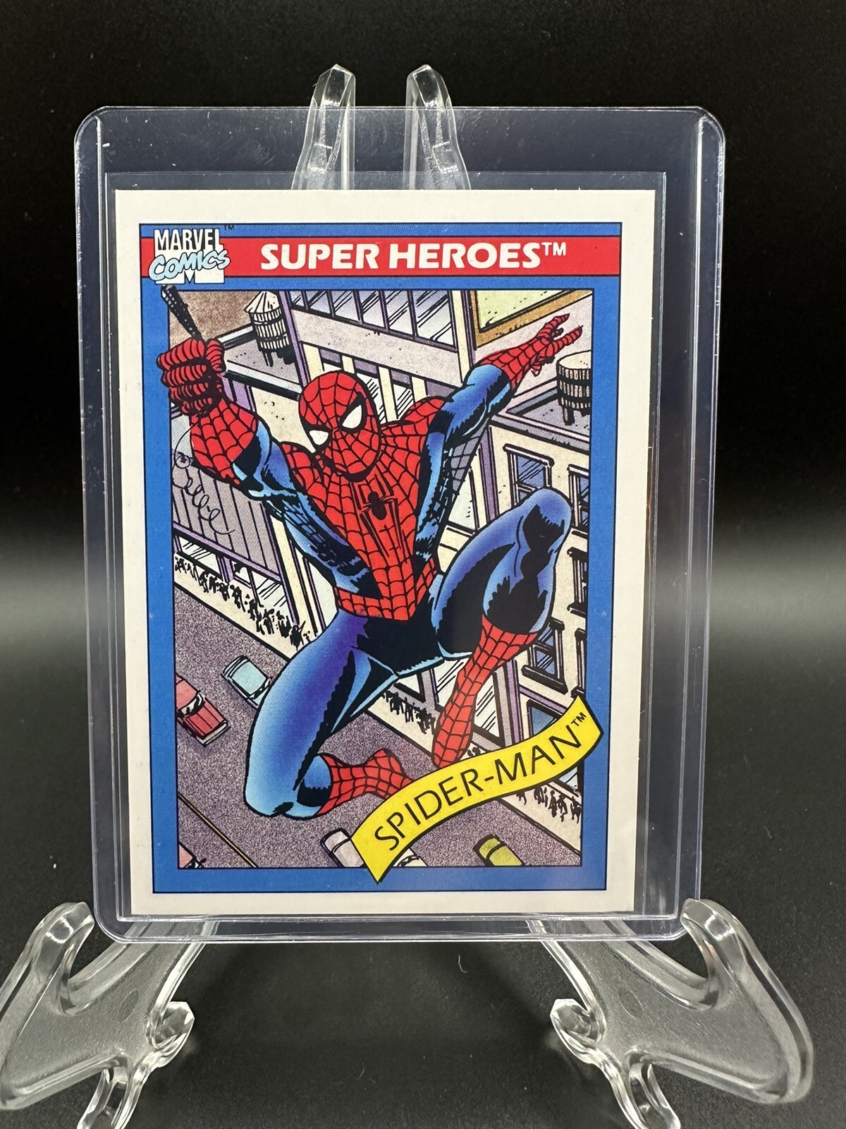 Spider-Man 1990 Impel Marvel Universe Series 1 Trading Card #29 (SM2)