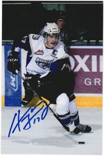 Adam Lowry Autographed 4x6 Color Photo Swift Current Broncos #17 Team Captain B
