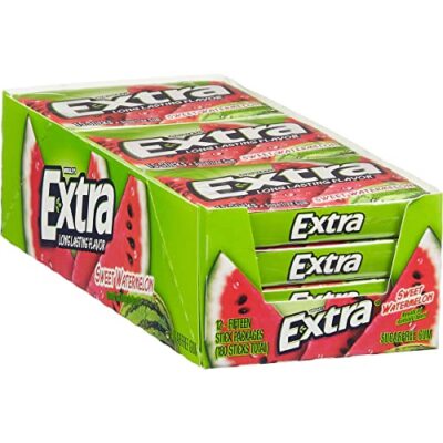 Chewing Gum, Sweet Watermelon Sugarfree, 12 Ounce (Pack Of 12)