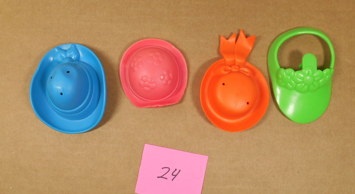 Mr Mrs Potato Head Parts Accessories Lot of 4 Different Unique